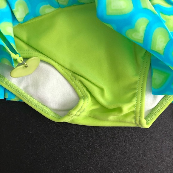 Azul One-piece Blue And Green Swimsuit Size 6 Months New With Tags - Picture 2 of 4